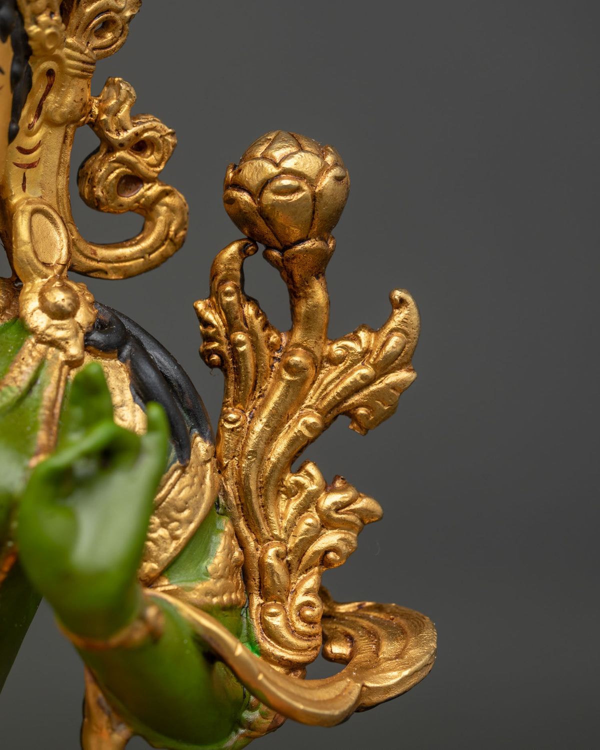 Green Tara Bodhisattva Statue | Nepalese Sacred Buddhist Art
