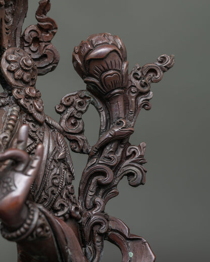 Handcrafted Green Tara Statue | Traditional Himalayan Artistry
