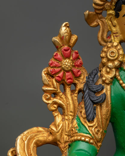 Green Tara Statue | Symbol of Protection and Wisdom