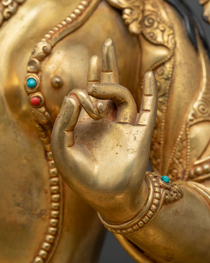 Large Green Tara Statue for Meditation | Mother of all Buddhas