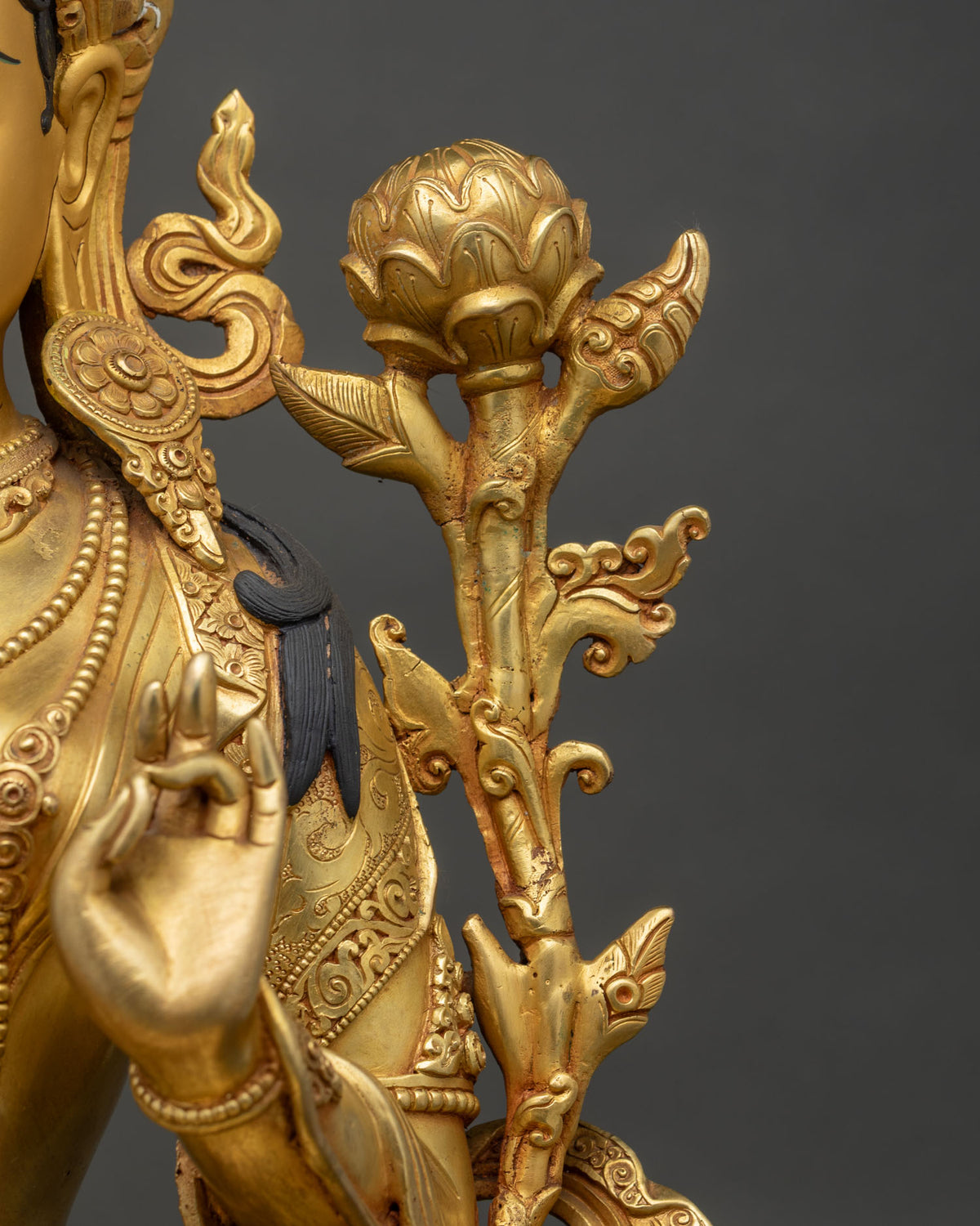 Spiritual Green Tara Copper Statue – Goddess of Swift Compassion