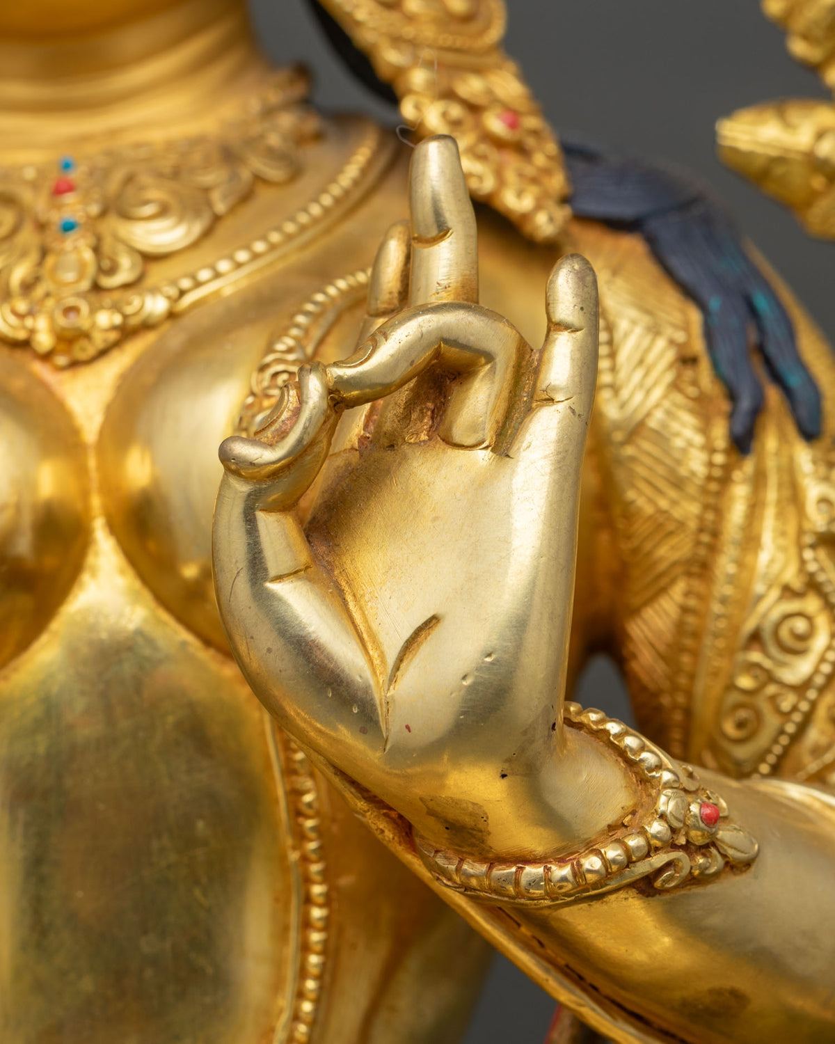 Handcrafted Green Tara Statue | Compassionate Mother Who Dispels Fear