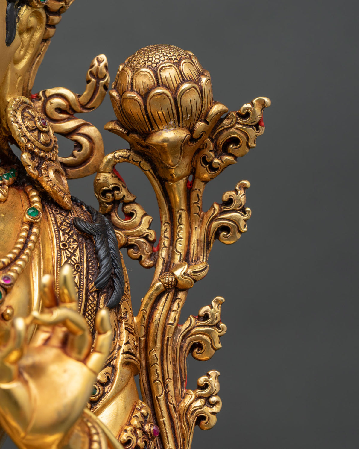 Green Tara Copper Statue | Handcrafted Buddhist Sculpture