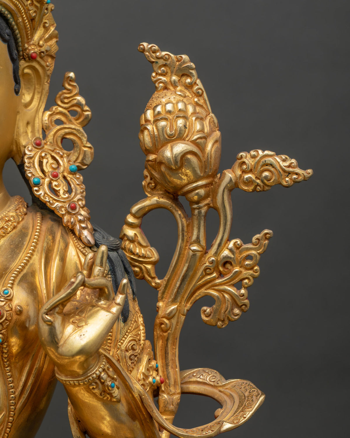 Handcrafted Green Tara Statue | Mother of Liberation & Fearlessness