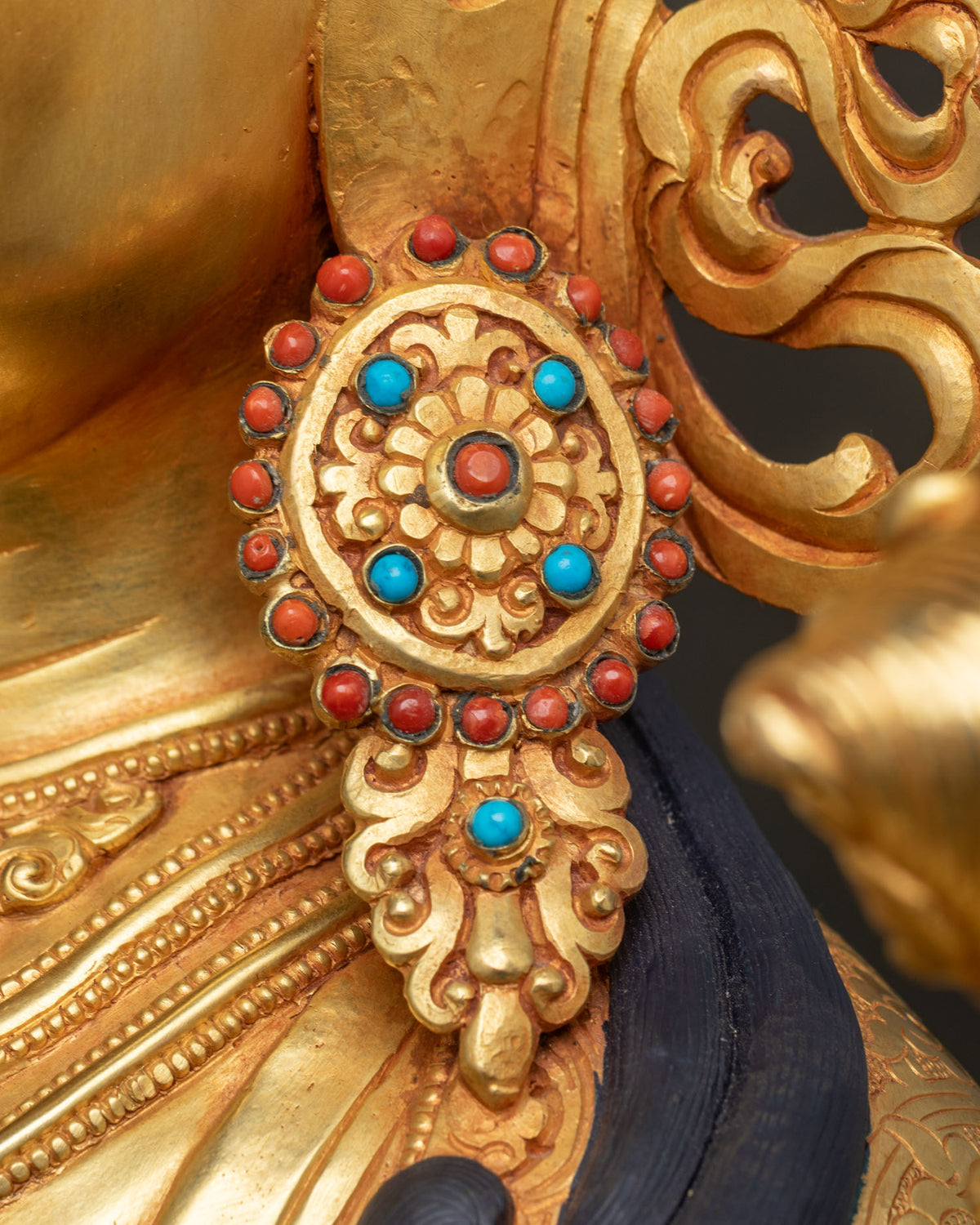 Green Tara Statue (75cm) | Fully Gold Fire-Gilded Buddhist Sculpture