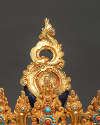 Green Tara Statue (75cm) | Fully Gold Fire-Gilded Buddhist Sculpture