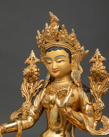 Green Tara Statue