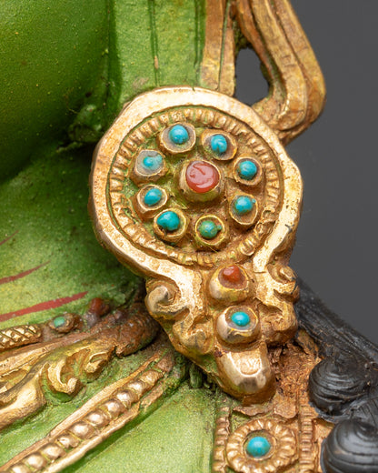 Green Tara Statue | Traditional Nepalese Craftsmanship