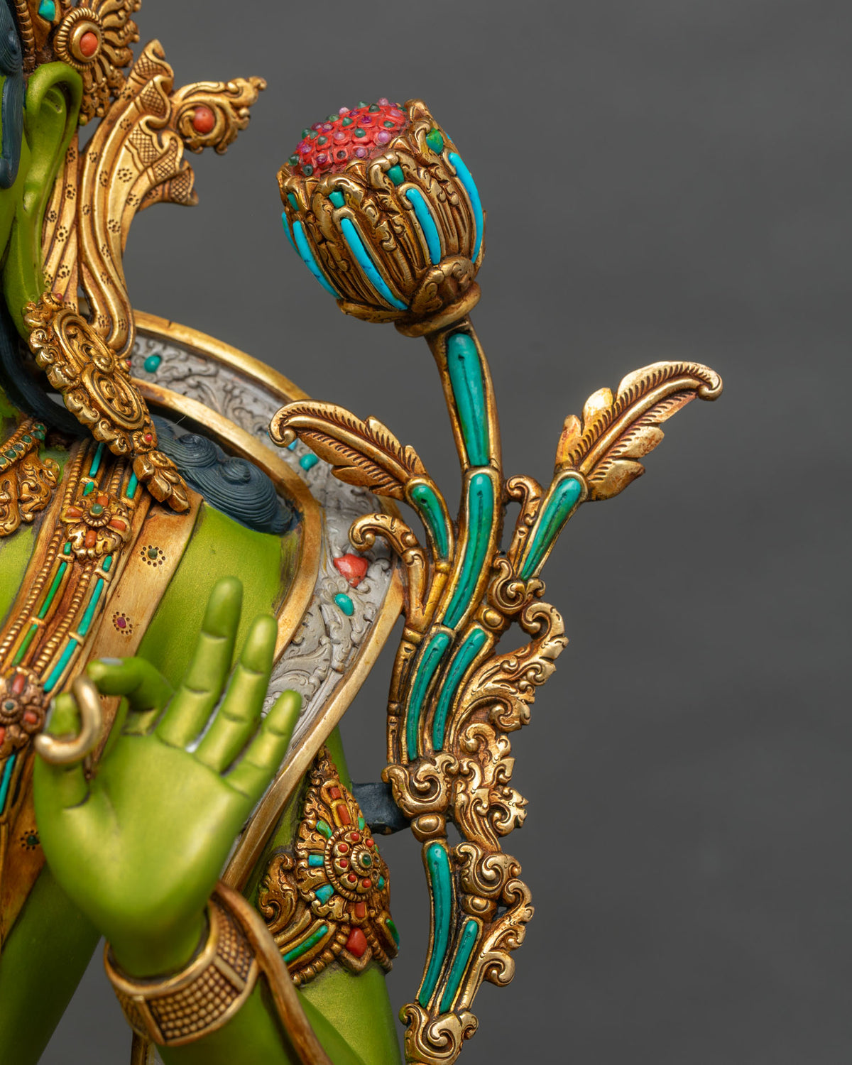Swift Savior Green Tara Statue | Handcrafted Buddhist Masterpiece