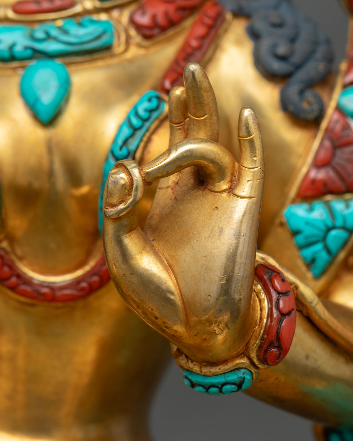 Divine Green Tara Copper Statue – Buddhist Meditation & Altar Decor
