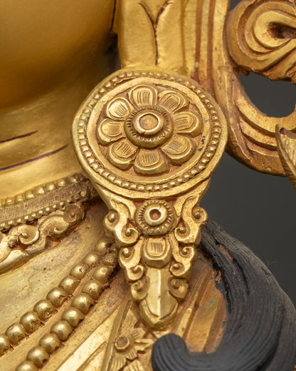 Spiritual Green Tara Copper Statue – Goddess of Swift Compassion