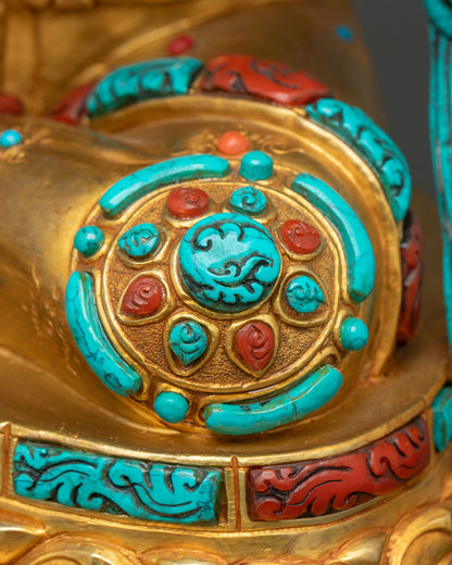 Divine Green Tara Copper Statue – Buddhist Meditation & Altar Decor