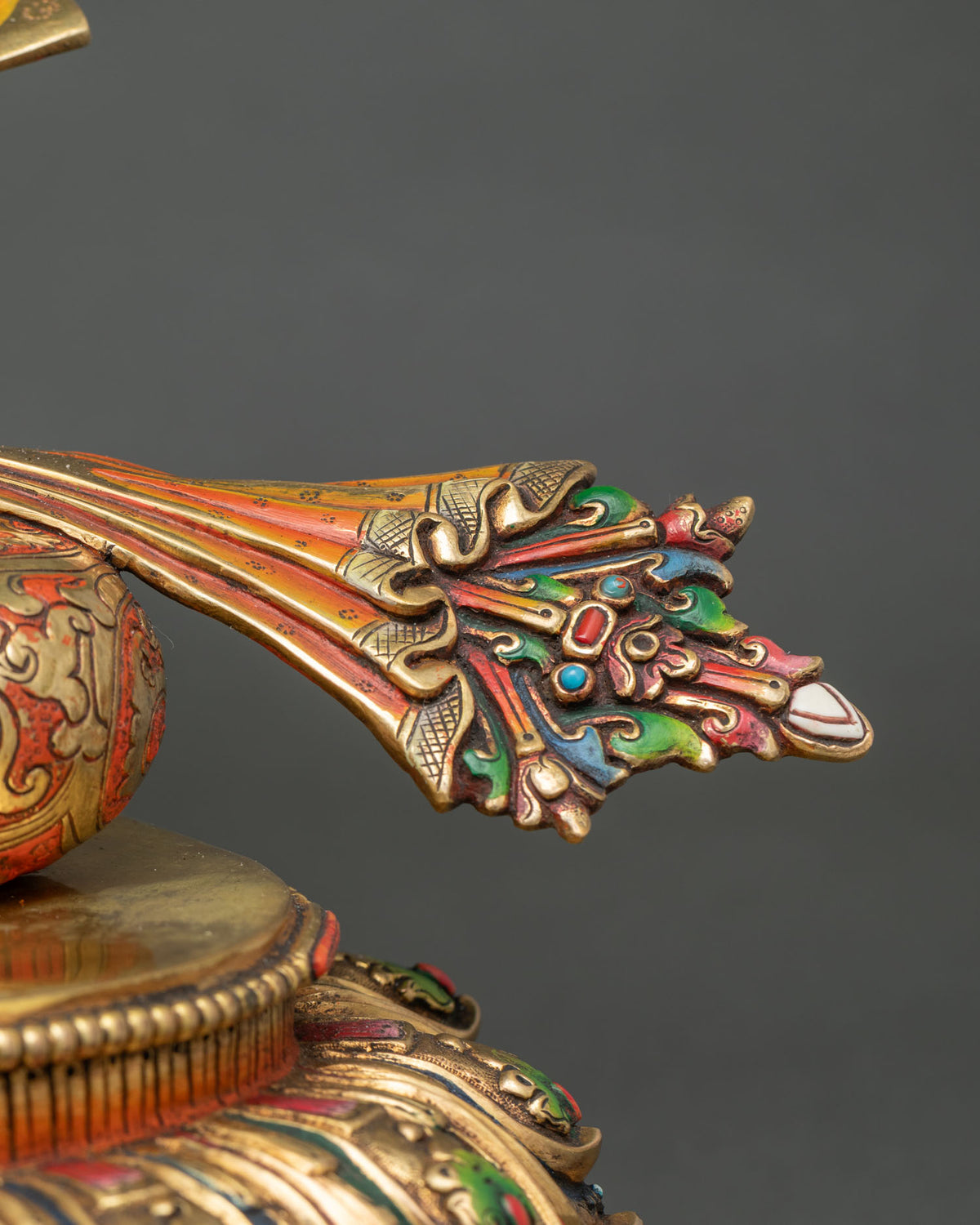 Elegant Green Tara Statue – Buddhist Compassionate Goddess Sculpture