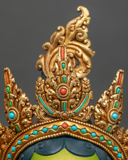 Swift Savior Green Tara Statue | Handcrafted Buddhist Masterpiece