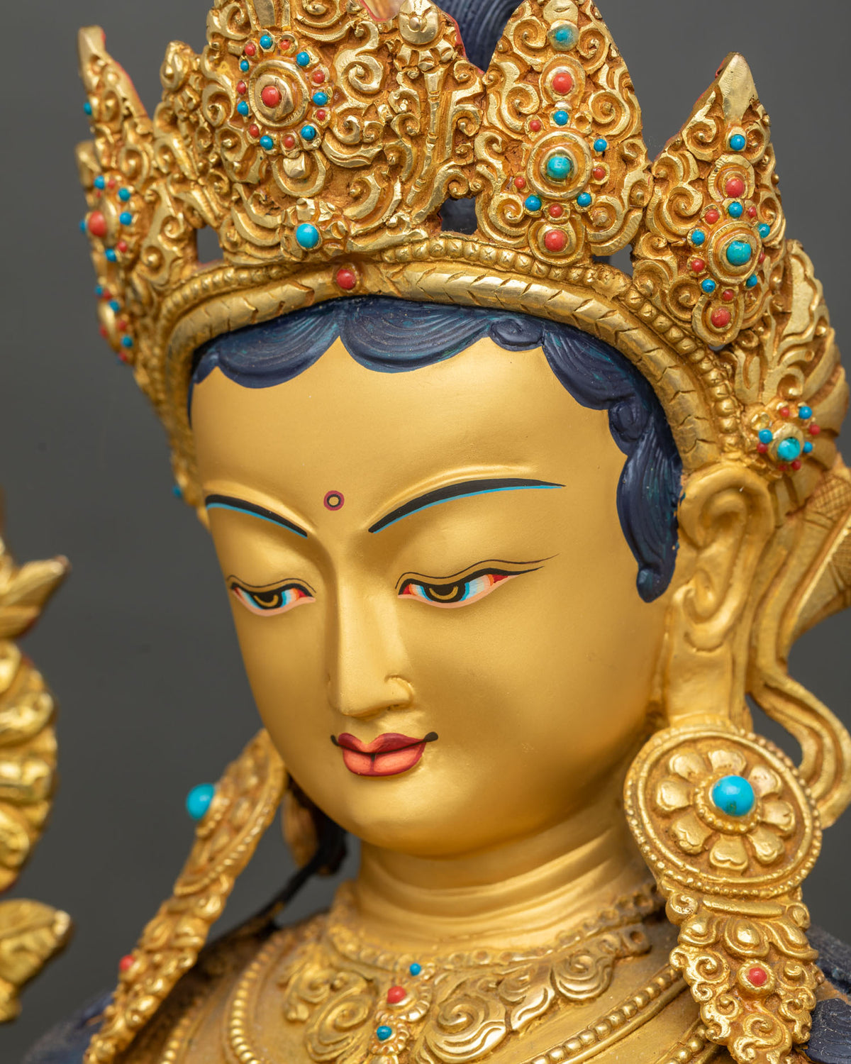 Handcrafted Green Tara Statue | Compassionate Mother Who Dispels Fear