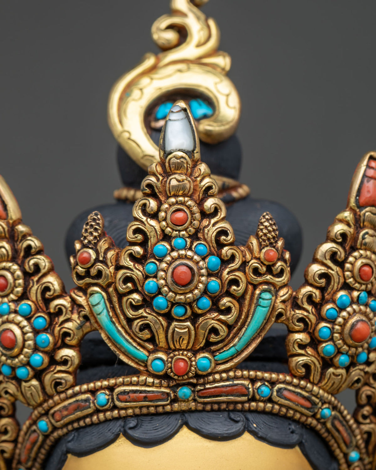 Beautiful Green Tara Statue from Nepal – Tibetan Buddhist Altarpiece