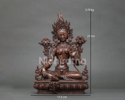 Green Tara Statue | Female Bodhisattva of Compassion