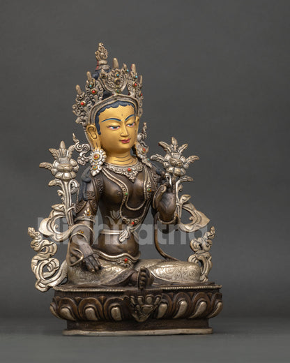 Green Tara Statue for Altar & Shrine | Goddess of Swift Protection