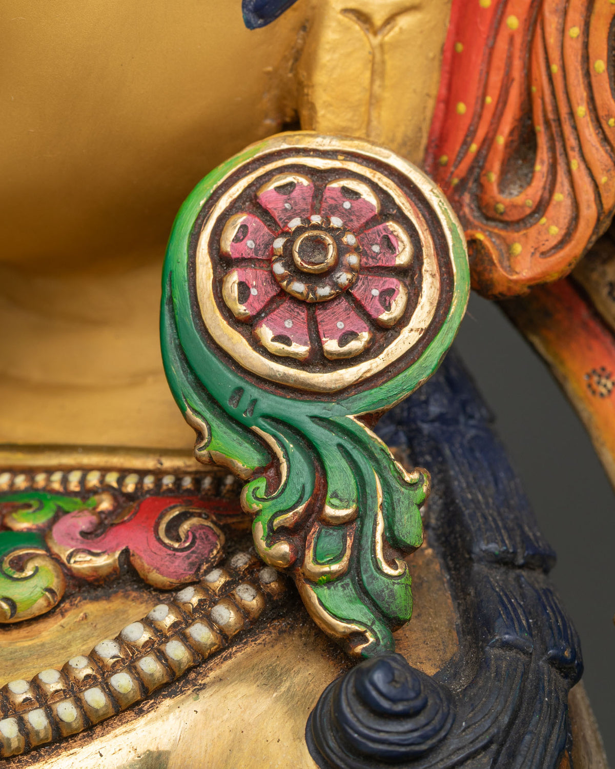 Elegant Green Tara Statue – Buddhist Compassionate Goddess Sculpture