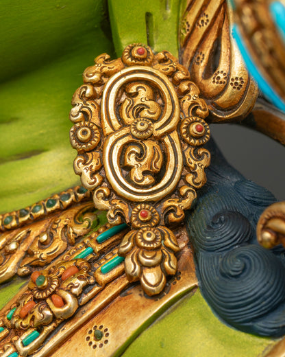 Swift Savior Green Tara Statue | Handcrafted Buddhist Masterpiece