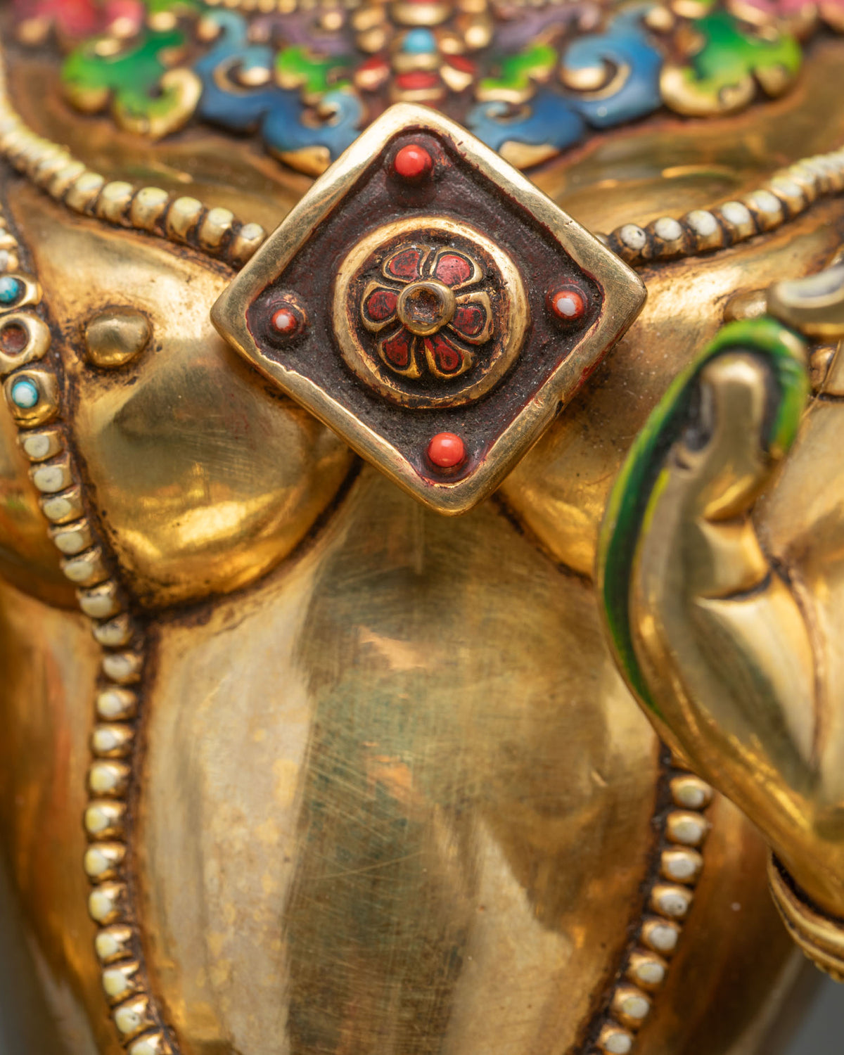 Elegant Green Tara Statue – Buddhist Compassionate Goddess Sculpture