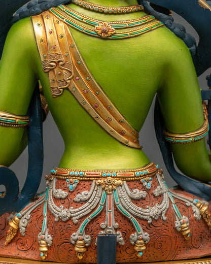 Swift Savior Green Tara Statue | Handcrafted Buddhist Masterpiece