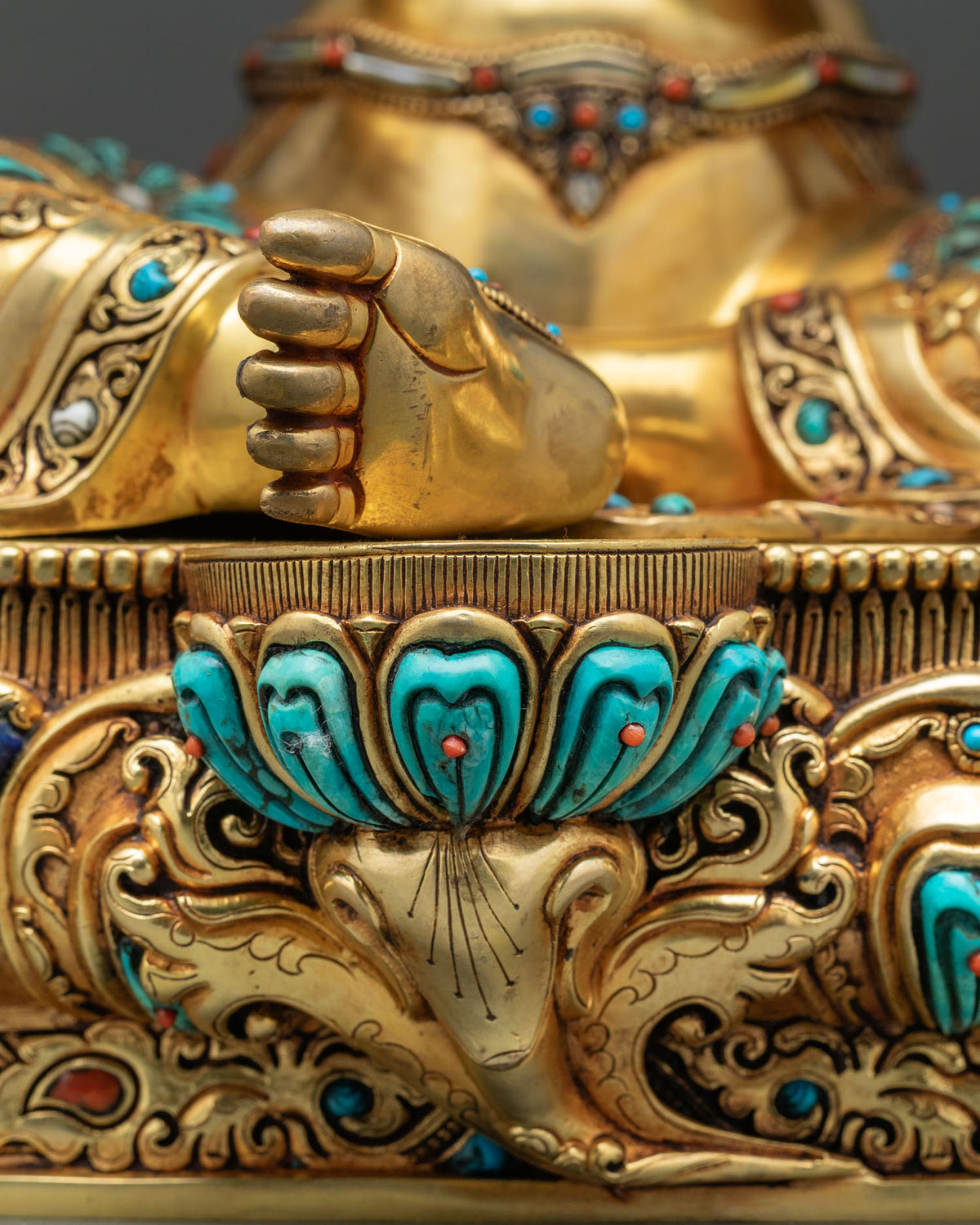 Beautiful Green Tara Statue from Nepal – Tibetan Buddhist Altarpiece