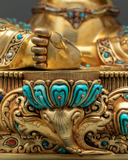 Beautiful Green Tara Statue from Nepal – Tibetan Buddhist Altarpiece