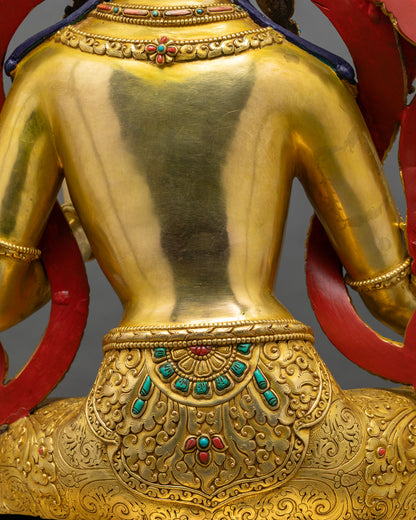 Large Green Tara Statue | Symbol of Swift Compassion & Liberation