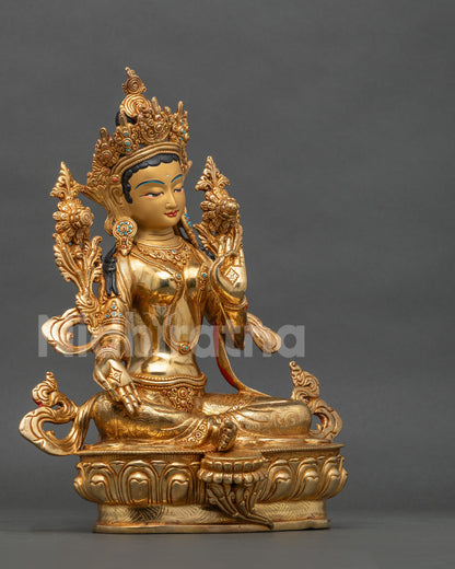 Green Tara Statue