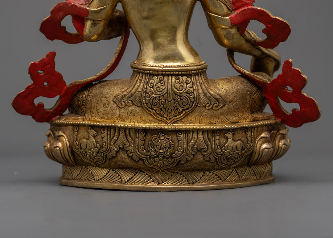 Tibetan Buddhist Green Tara Statue | Vajrayana Practice Statue