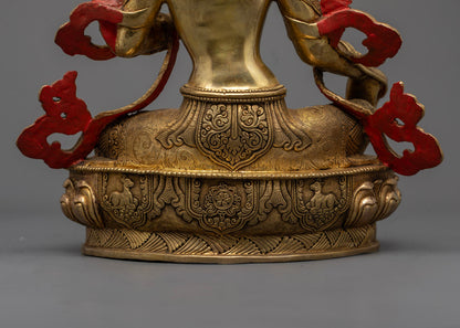 Tibetan Buddhist Green Tara Statue | Vajrayana Practice Statue