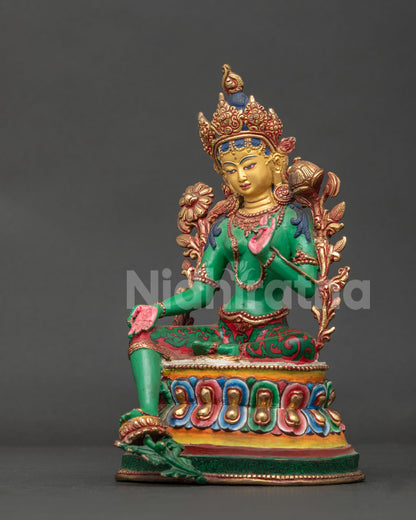 Green Tara Statue