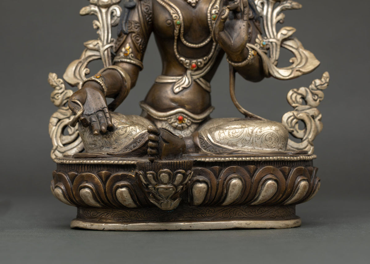 Green Tara Statue for Altar & Shrine | Goddess of Swift Protection