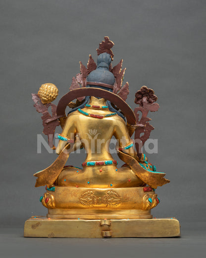 Divine Green Tara Copper Statue – Buddhist Meditation & Altar Decor