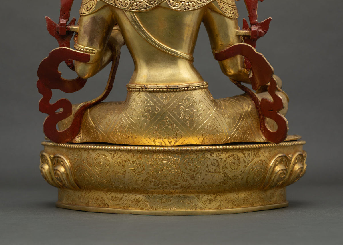 Spiritual Green Tara Copper Statue – Goddess of Swift Compassion