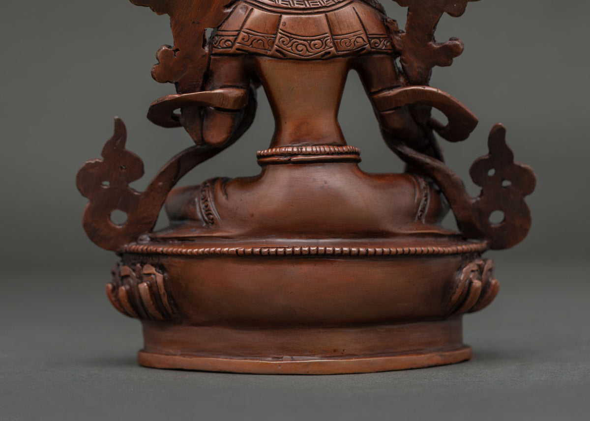 Oxidized Green Tara Statue | Compassionate Mother of Liberation