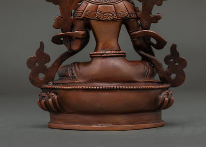 Oxidized Green Tara Statue | Compassionate Mother of Liberation