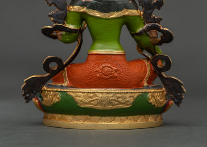 Green Tara Bodhisattva Statue | Nepalese Sacred Buddhist Art