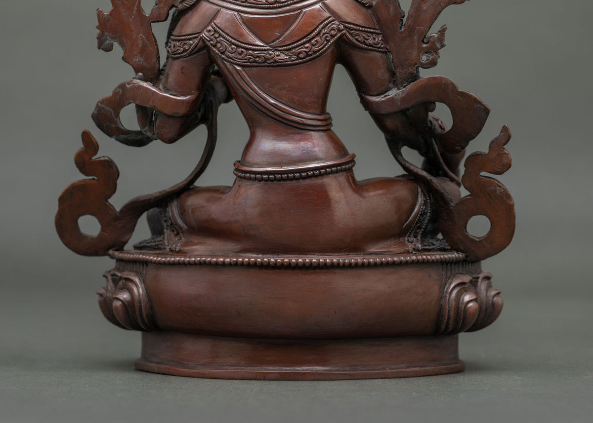Handcrafted Green Tara Statue | Traditional Himalayan Artistry