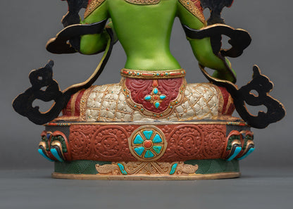 Green Tara Statue | Traditional Nepalese Craftsmanship