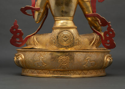 Handcrafted Green Tara Statue | Mother of Liberation & Fearlessness