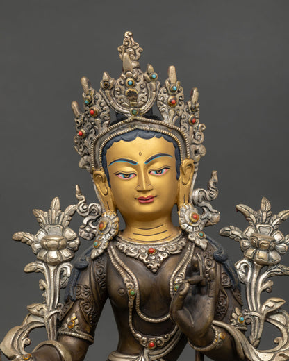 Green Tara Statue for Altar & Shrine | Goddess of Swift Protection