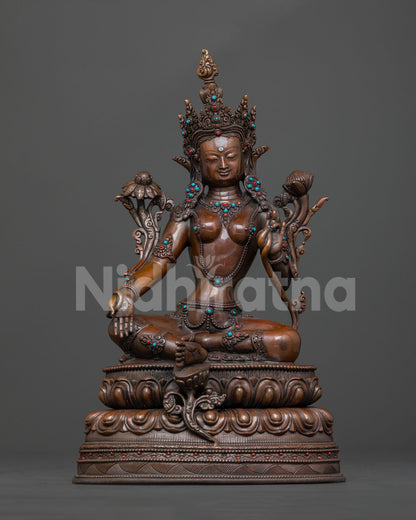 Divine Green Tara Sculpture: A Guardian of Compassion