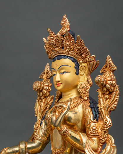 Green Tara Statue