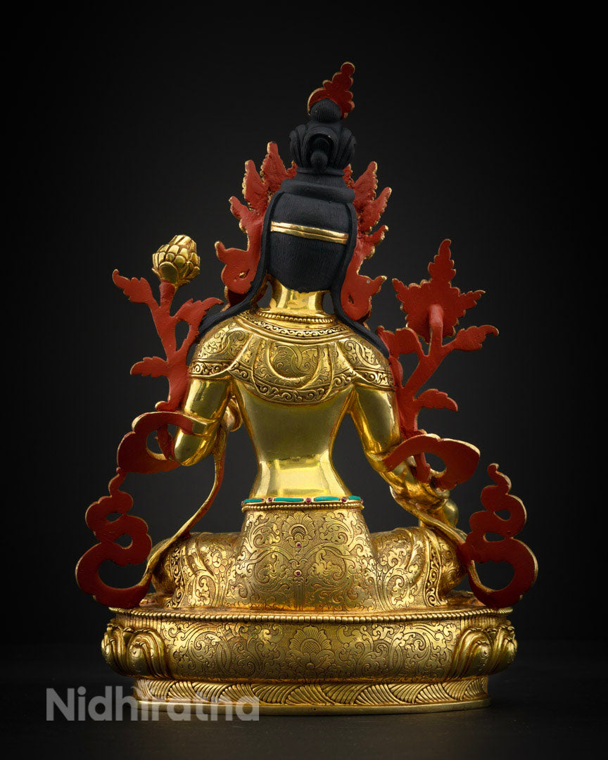 Buddhist Green Tara Statue | Handmade Buddhist Sculpture