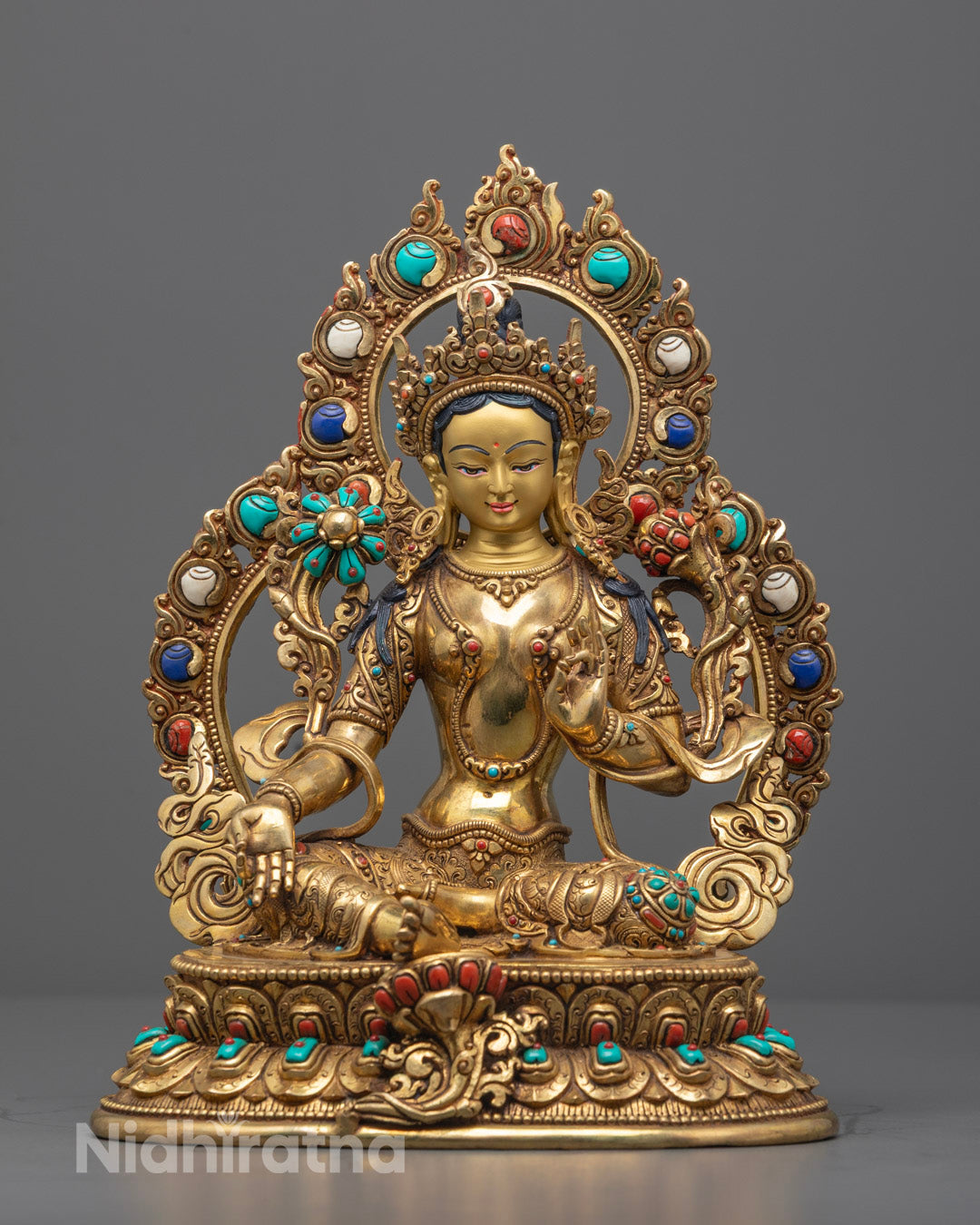 Green Tara Buddhist Statue | Traditional Handcrafted Nepal Art