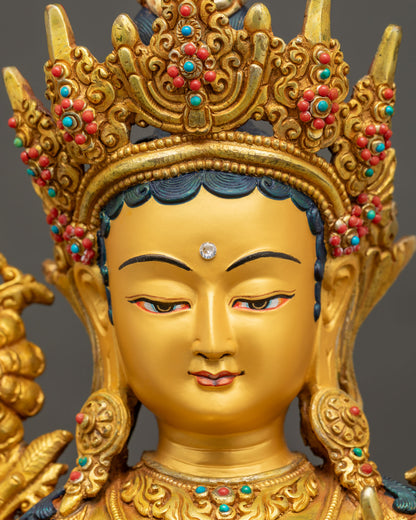 Green Tara Statue