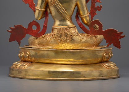 Goddess Green Tara Statue | Handcrafted Guardian of Liberation
