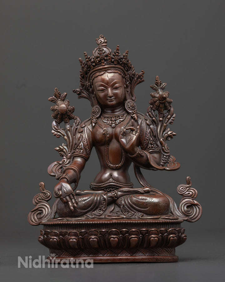 Sacred Oxidized White Tara | Traditional Tibetan Meditation